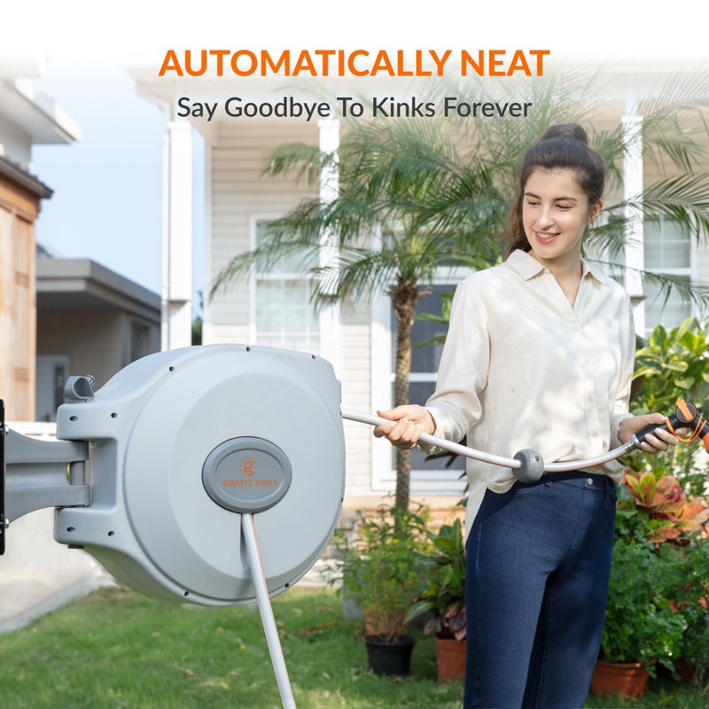 Load image into Gallery viewer, Retractable Garden Hose Reel-5/8 in-65ft
