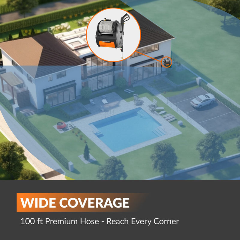 Load image into Gallery viewer, Grandfalls Retractable Pressure Washer Pro
