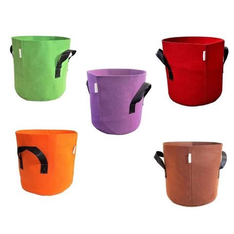 Grow Bags - 7 Gallon Colored Fabric Pots from Bootstrap Farmer at GrowTime Garden Supply