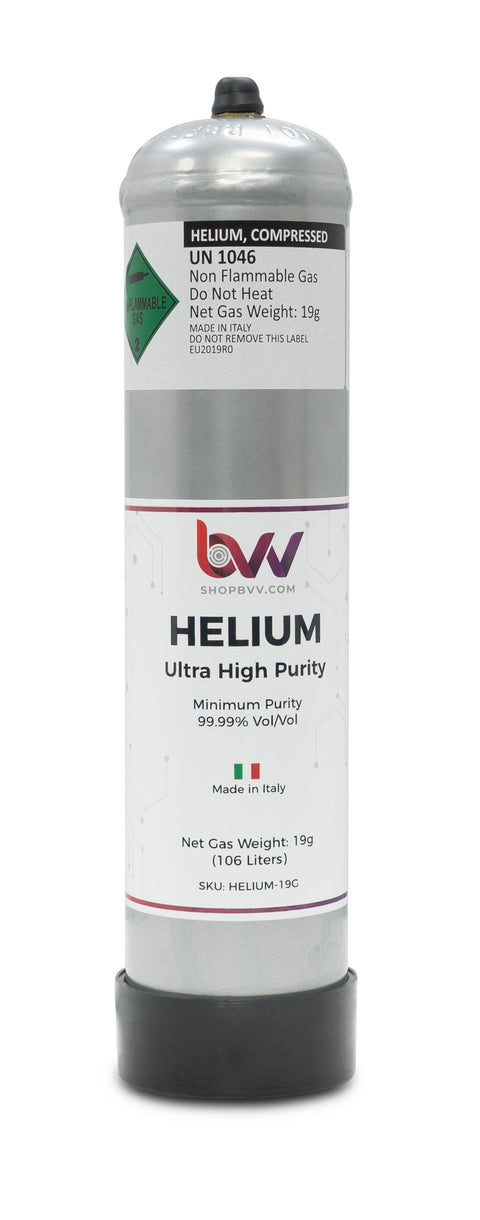 High Purity Helium Tank 99.99% 19g 106 Liters