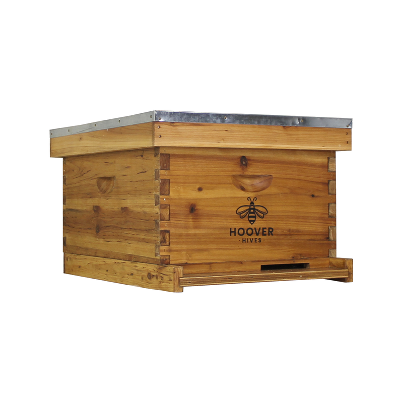 Load image into Gallery viewer, Wax Coated 10-Frame Complete Beehive Kit – Fully Assembled, Fir Wood | Hoover Hives
