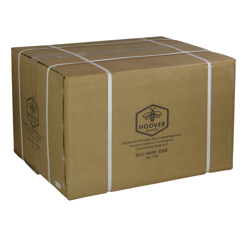 Load image into Gallery viewer, Wax-Coated 10 Frame Beehive - Starter Kit

