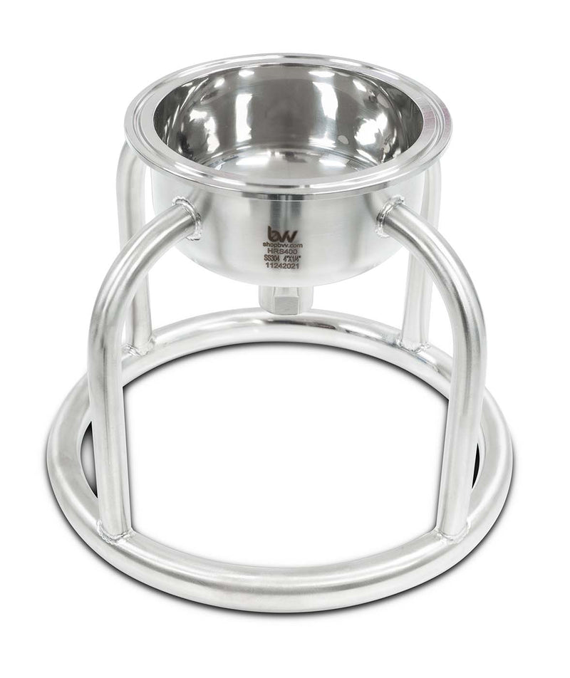 Load image into Gallery viewer, Hemispherical Tri-Clamp Reducer with Welded Ring Stand
