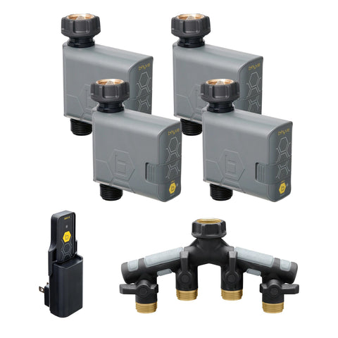 Orbit Gen 2 B-hyve smart hose watering timer bundle with hub and manifold