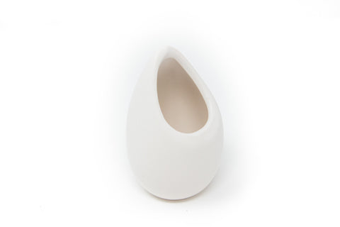 Small Ivory Ceramic Hanging Planter