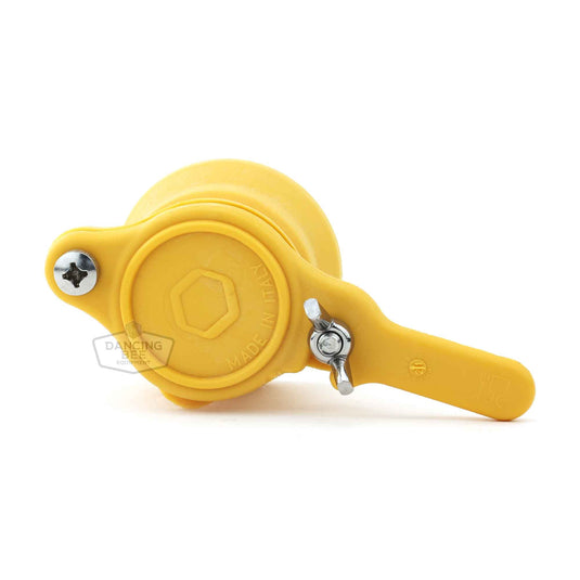 Deluxe durable nylon honey gate valve for 5-gallon pails and tanks.