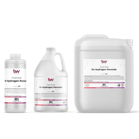 6 percent hydrogen peroxide food grade container