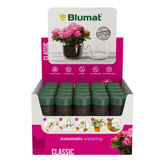 Blumat Classic 25-pack of ceramic watering stakes in display box