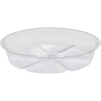 Bond clear plastic saucer, 8 inch