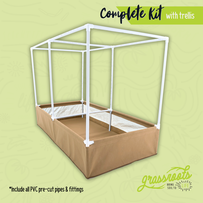 Load image into Gallery viewer, Complete Kit Living Soil Fabric Bed
