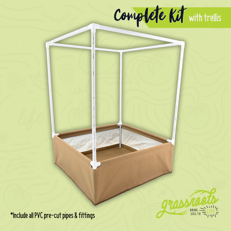 Load image into Gallery viewer, Complete Kit Living Soil Fabric Bed
