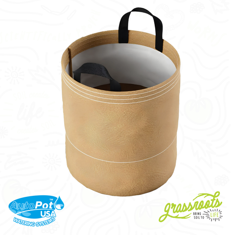 AutoPot XXL fabric grow pot with carrying handles