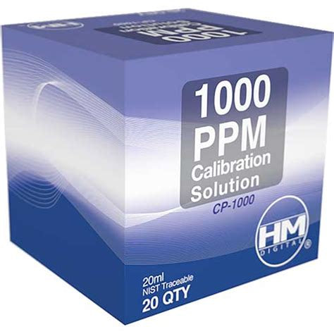 HM Digital 1000ppm calibration solution packets, 20 count