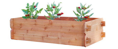 Timberlane Gardens Raised Garden Bed Kit Double Deep (Two 2x4) Select Cedar, additional product view 2