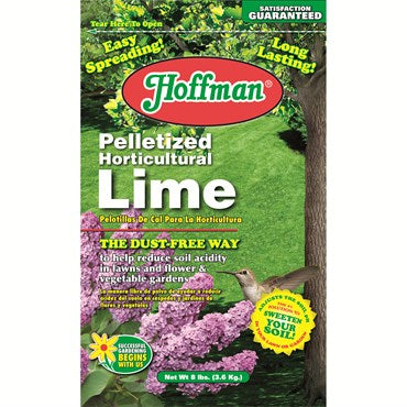 Hoffman pelletized horticultural garden lime bag, 8 pounds