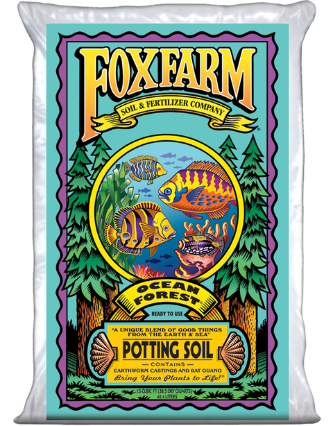 FoxFarm Ocean Forest potting soil bag, 1.5 cubic feet