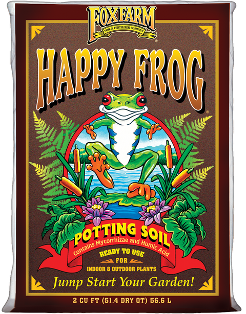 FoxFarm Happy Frog potting soil bag, 2 cubic feet
