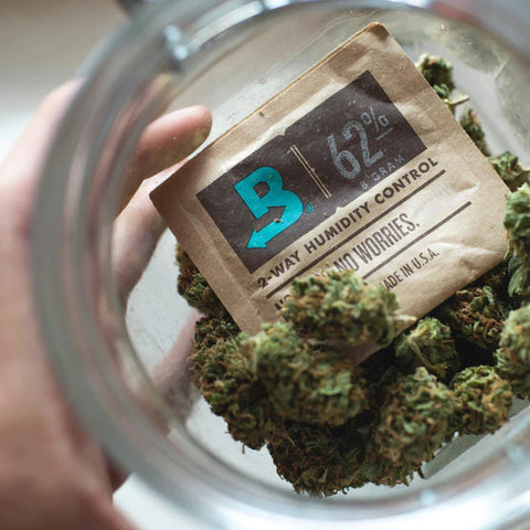 Boveda 8 gram 62% two-way humidity pack, back label