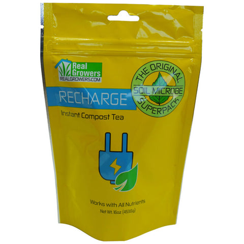 Real Growers Recharge microbial soil inoculant package