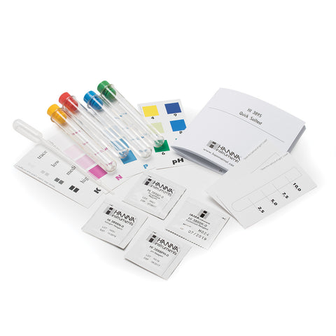 Hanna HI3895 NPK soil chemical test kit package