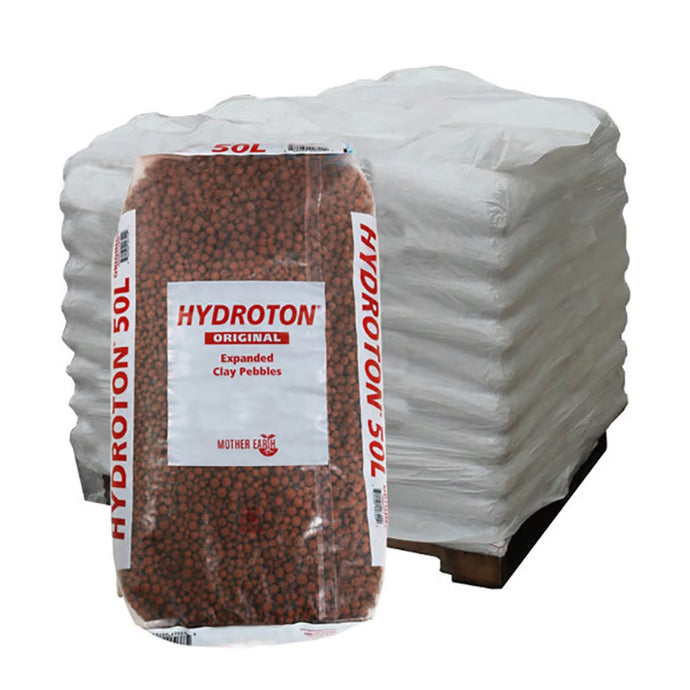 Mother Earth Hydroton Original Clay Pebbles - 50 Liter Lightweight Expanded Clay Aggregate