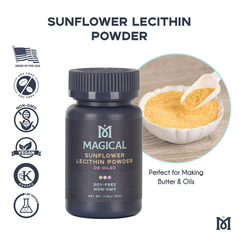 Magical Sunflower Lecithin Powder container