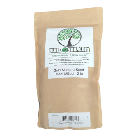 BuildASoil milled mustard seed meal bag, 2 pounds