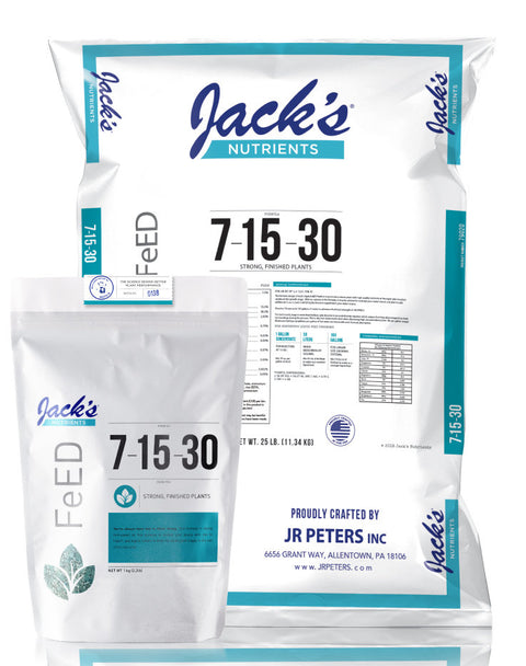 Jack's Nutrients 7-15-30 Finish bag, 25 pounds