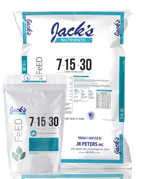 Jacks Nutrients 7-15-30 Finish 25lb