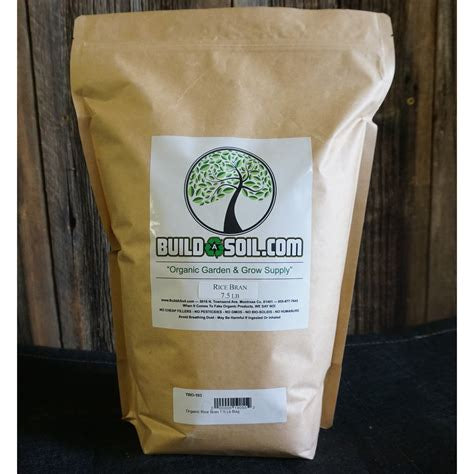 BuildASoil organic rice bran bag, 7.5 pounds