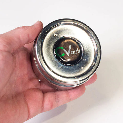 Boveda CVault Twist container, lid detail