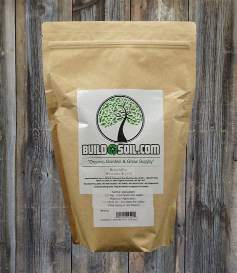 BuildASoil wettable sulfur bag, 5 pounds
