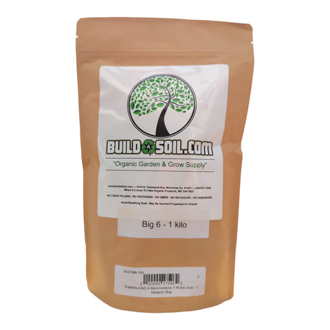 BuildASoil Big 6 micronutrients and humic acid package, 1 kilogram