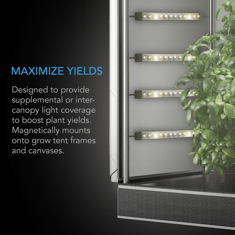 AC Infinity IONBeam S16, LED bar close-up