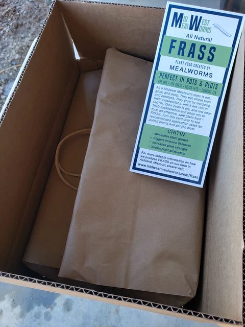 Midwest Meal Worms frass soil amendment bag, 10 pounds