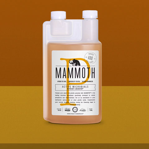 Mammoth P beneficial bacteria supplement bottle, 250 milliliters