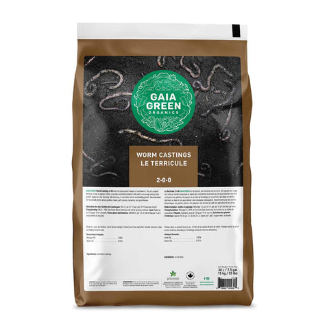 Gaia Green worm castings bag, 30 liters