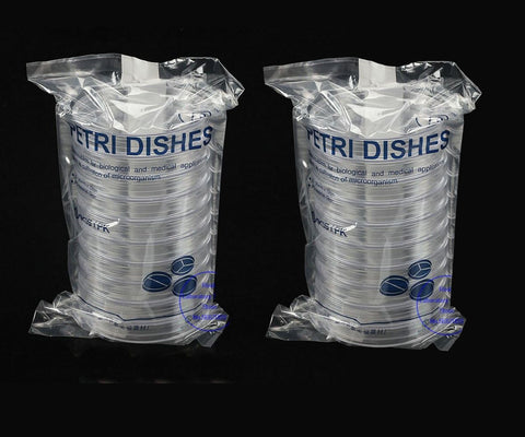 Myco Labs 90mm vented sterile Petri dishes, 20-pack