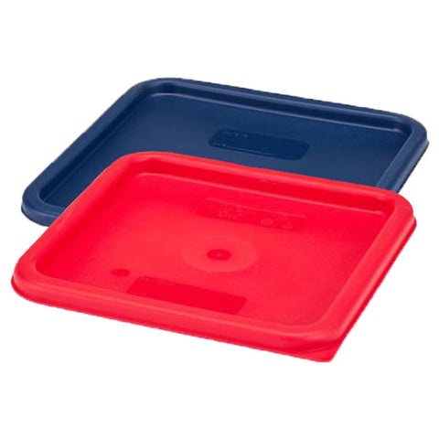Cambro square food storage lid, 8 quart, red