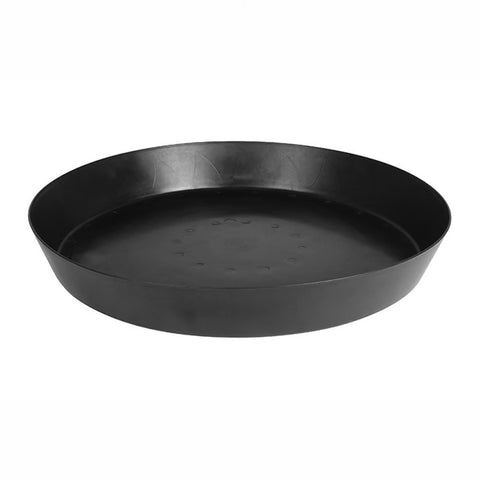 Gro Pro heavy duty black saucer with tall sides, 25 inch