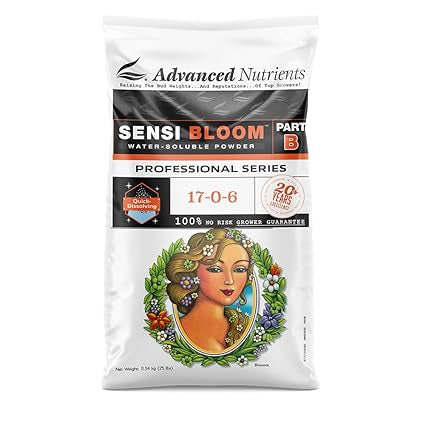 Advanced Nutrients Sensi Bloom B Pro water soluble powder bag, 25 pounds