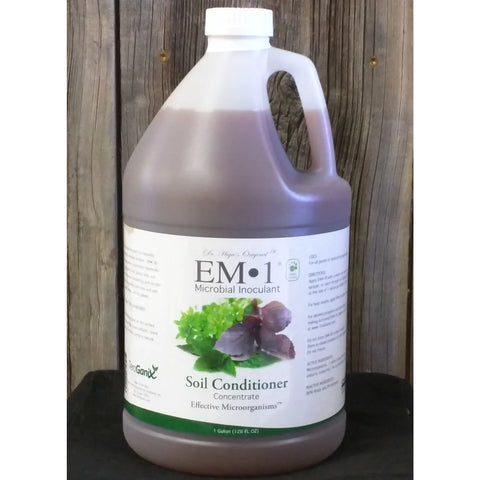 BuildASoil EM-1 microbial inoculant jug, 1 gallon