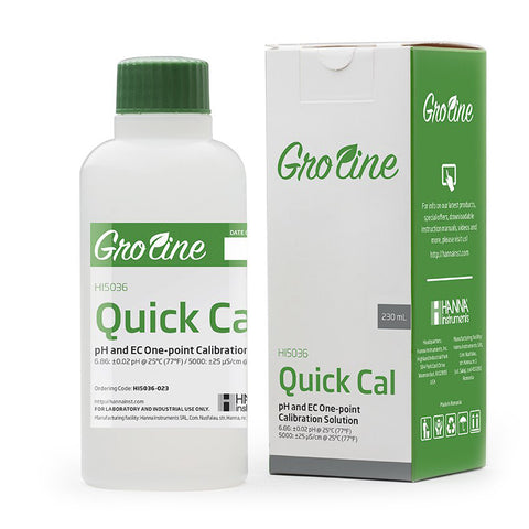 Hanna quick calibration solution pH EC bottle, 120 milliliters