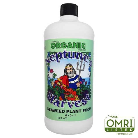 Neptune's Harvest seaweed plant food bottle, 1 quart
