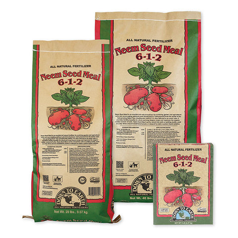Down To Earth neem seed meal bag, 5 pounds