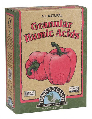 Down To Earth granular humic acid bag, 5 pounds