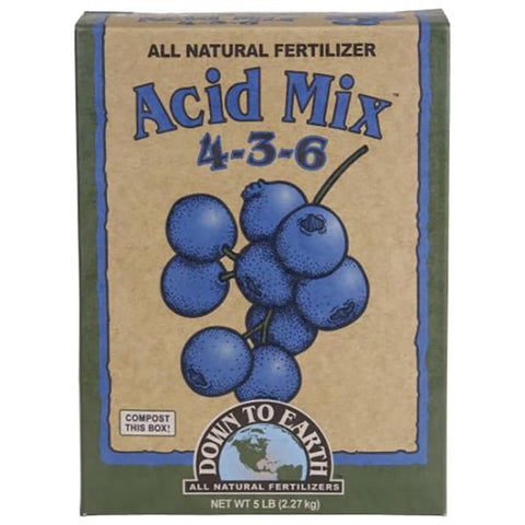 Down To Earth acid mix fertilizer bag, 5 pounds