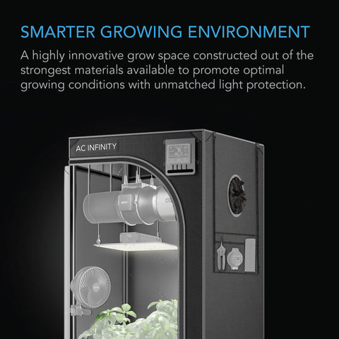 AC Infinity CLOUDLAB 844 grow tent, frame detail