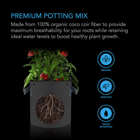 AC Infinity Coco Coir, Instant Potting Mix, 2lb, additional product view 2