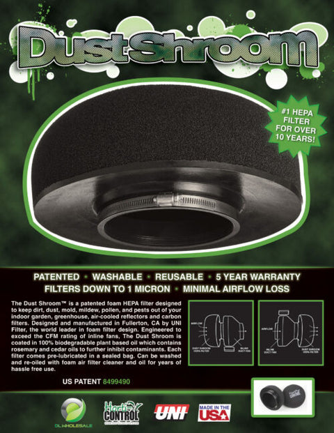 Horti-Control Dust Shroom, 6in